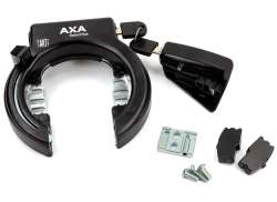 Axa 固体 Plus 框架锁 + 电池 锁 Yamaha 车架 - 黑色