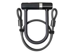 Axa Newton Mini U-Lock + Cable 100cm - Black