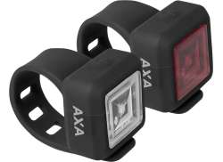 Axa Niteline 11 Lighting Set LED Batteries - Black