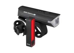 Axa Niteline 550 Light Set USB-C - Black