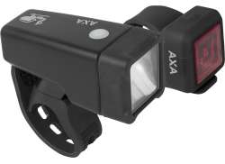 Axa Niteline T1 照明セット LED バッテリー - ブラック