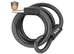 Axa Plug-In Cable RLD PI Ø12mm 180cm Ø10mm Pin - Black