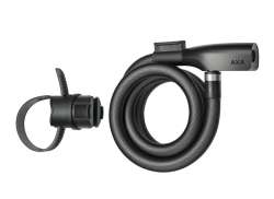 AXA Resolute 钢缆锁 120cm 15mm 含. 支架 - 黑色