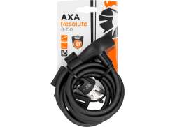 Axa Resolute Трос С Замком Ø8mm 150cm - Матовый Черный