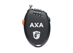 Axa Rouleau Retractible Antivols À Code 75cm 1.6mm - Noir
