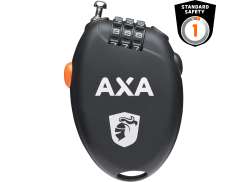 Axa Rulle Retractible Kombinationsl&aring;s 75cm 1.6mm - Svart