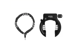 Axa Solid Plus Frame Lock/Plug-In Chain 100cm - Black