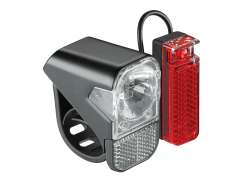 Axa Visto 3 Beleuchtungssatz Batterie Led - Schwarz/Rot