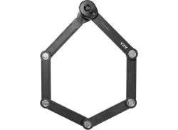 Axa 折り畳む ウルトラ 折り畳み式 ロック Ø5mm 90cm - ブラック