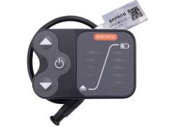 Bafang DP E08 E-Bike Display Excelsior Retro - Svart/Gr&aring;