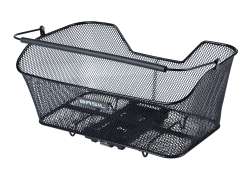 Basil Base XL Korb Hinten 14L + MIK Adapterplatte - Schwarz