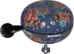 Basil Bicycle Bell Ding Dong 80mm Flower - Blue