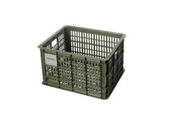 Basil Bicycle Crate Size M 29.5L - Moss Green