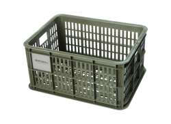 Basil Bicycle Crate Small 17.5L - Mos Green