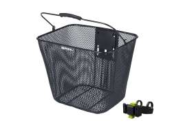 Basil Bilbao Bicycle Basket 23L + KF Adapter Plate / Holder