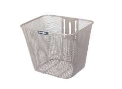 Basil Bilbao Cestino Bicicletta 23L + Basil FM-Supporto Ø22-25.4mm -Argento