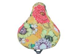 Basil Bloom Field Saddle Cover - Honey Yellow