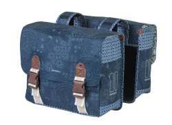 Basil Boheme Double Pannier 35L - Indigo Blue