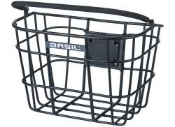 Basil Bremen Coș De Bicicletă KlickFix Ghidon Aluminiu - Negru