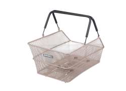 Basil Cento Achtermand 21L + MIK Adapterplate - Nude Metallisk