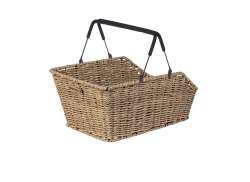 Basil Cento Bicycle Basket For Rear MIK - Seagrass