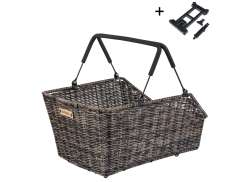 Basil Cento Cesta Para Bicicleta Trasero MIK 2.0 - Marrón Oscuro