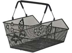 Basil Cento Flower Bicycle Basket For Rear Universal - Black
