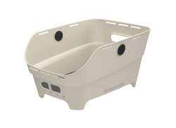 Basil Cento Neo Bicycle Basket WSL For Rear - White