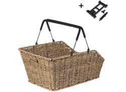 Basil Cento Rattan Fahrradkorb MIK 2.0 41x25x12cm - Beige