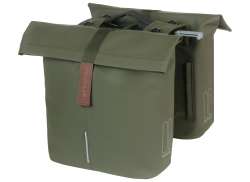 Basil City 双 驮包 MIK 28-32L - Mos 绿色