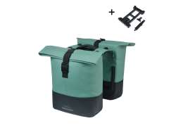 Basil Cove Double Sacoche MIK 28-32L - Argent Vert/Noir