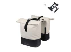 Basil Cove Dubbel Packv&auml;ska MIK 28-32L - Vit/Svart