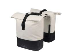 Basil Cove Dubbel Packväska MIK 28-32L - Vit/Svart