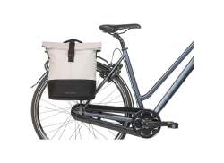Basil Cove Shopper Fietstas MIK Hooks 14-16L - Wit/Zwart