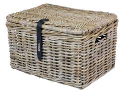 Basil Dax L Bicycle Basket Incl. Lid - Gray