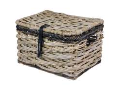 Basil Dijon L Polkupyörän Kori Rattan Sisältyy. Läppä - Harmaa/Musta