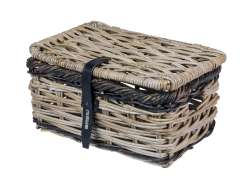 Basil Dijon S Cykelkorg Inklusive. Lock - Gr&aring; / Svart