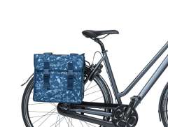 Basil Doppel- Fahrradtasche Wanderlust 35L - Indigo Blau