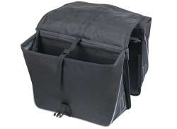 Basil Forte Doble Alforja 35L MIK 2.0 - Negro