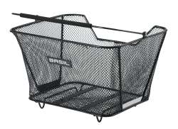 Basil Lesto Bicycle Basket For Rear Finely Woven - Black