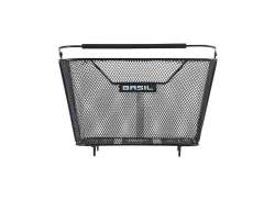 Basil Lesto Bicycle Basket For Rear Finely Woven - Black