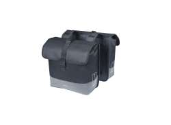 Basil Mara Evo Dubbele Fietstas 28-34L - Zwart