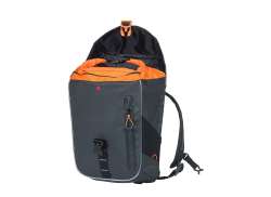 Basil Miles Backpack 17L MIK Nordlicht - Black/Orange