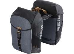 Basil Miles Doble Alforja 32L MIK Resistente Al Agua - Negro