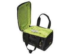 Basil Miles MIK Luggage Carrier Bag 7L - Black/Lime Green