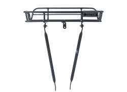 Basil Portland Bagasjebrett Foran Aluminium - Svart