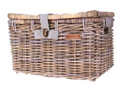 Basil Rattan Bicycle Basket Denton Large Gray