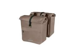 Basil Urban Dry Neo Double Pannier 46-52L - Sage Brown
