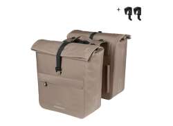 Basil Urban Dry Neo MIK Double Pannier 46-52L - Sage Brown