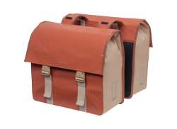 Basil Urban Load Double Pannier 53L - Red/Pink